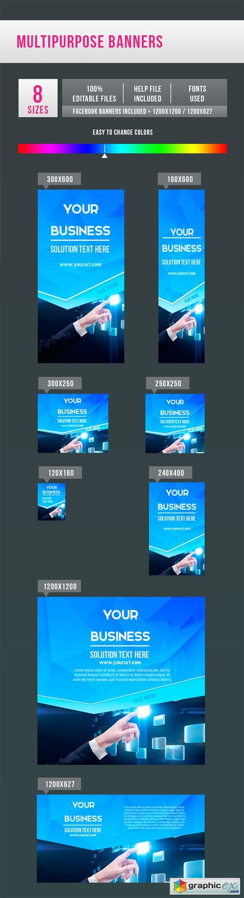 Multipurpose Banners PSD Templates