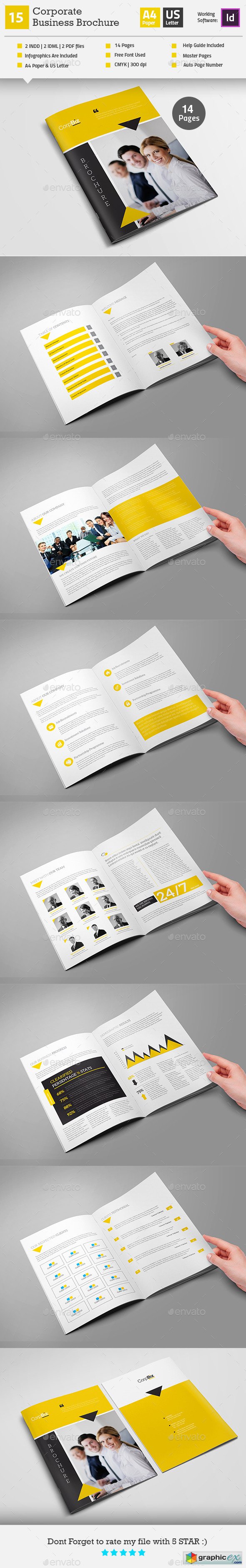 Multipurpose Business Brochure Indesign Layout V16
