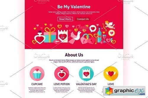 Valentine's Day Web Banners