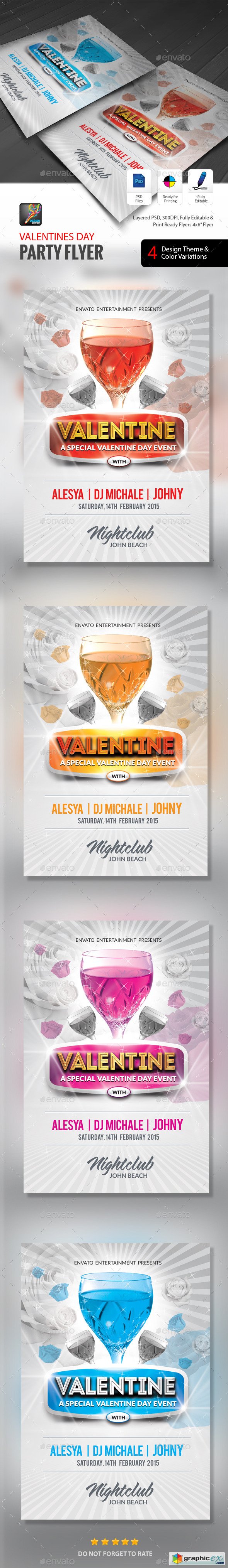 Valentines Day Party Flyer 9816474