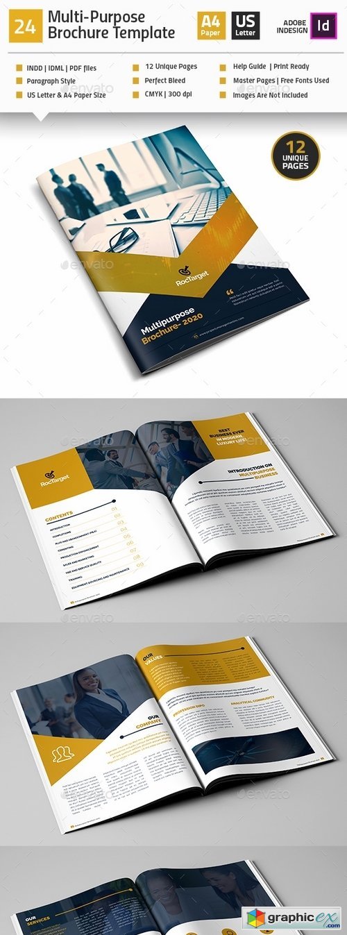 Multi-Purpose Corporate Brochure Template V24