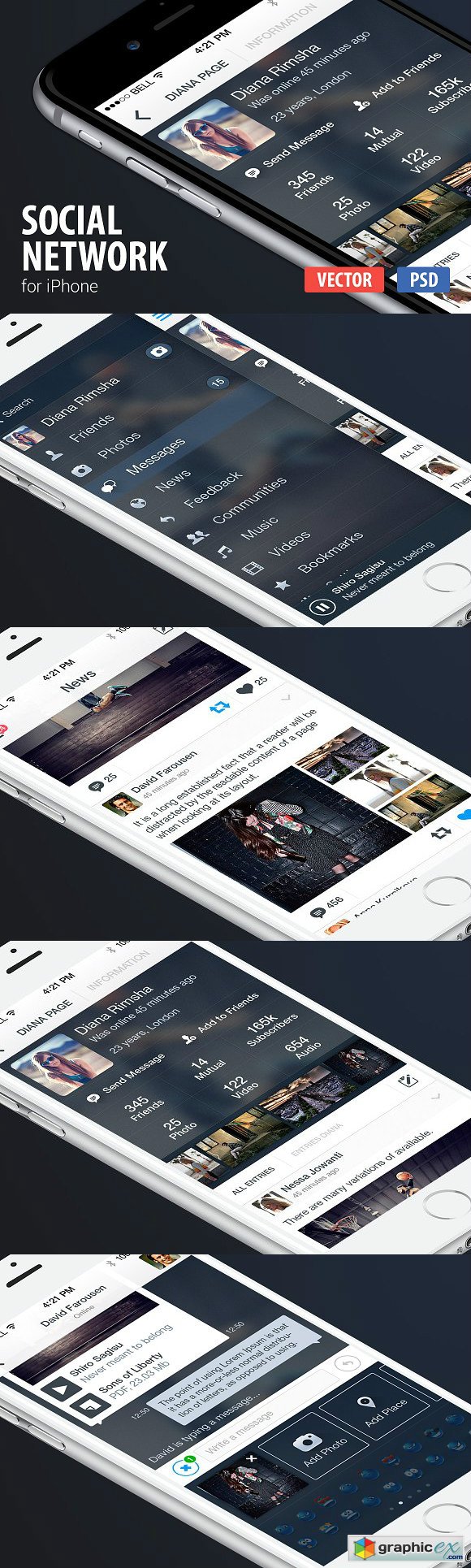 Social Network for iPhone