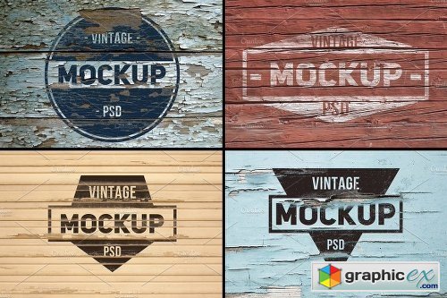 8 Vintage Logo Mockups