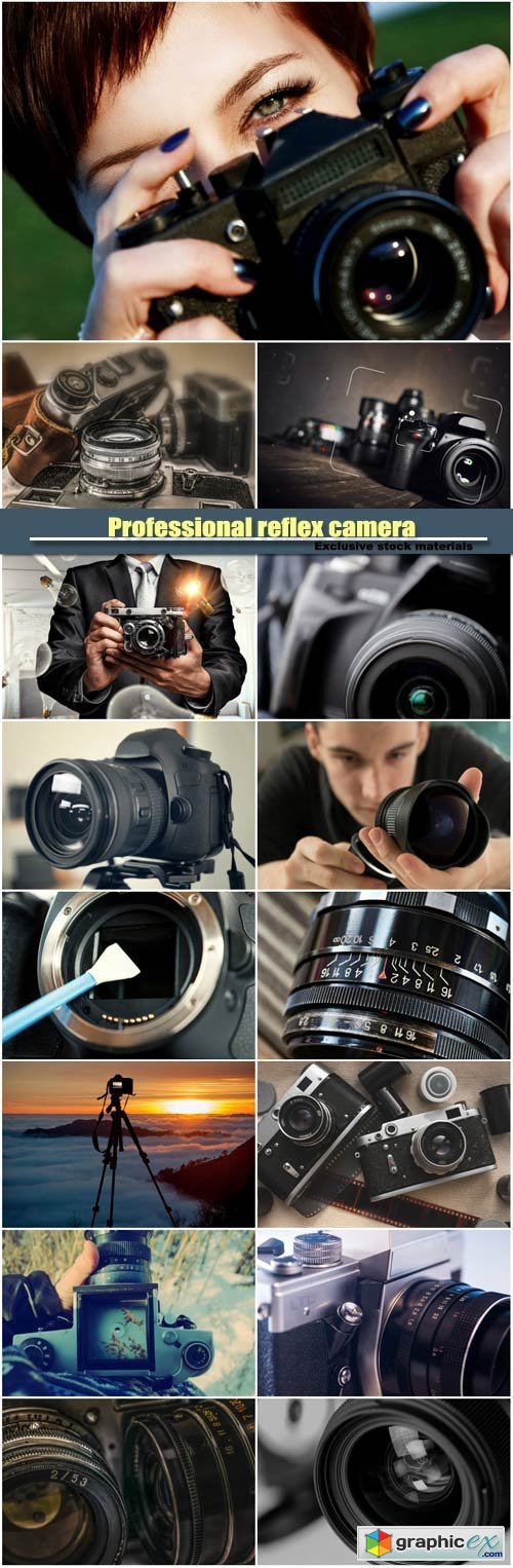 Professional reflex camera, retro camera