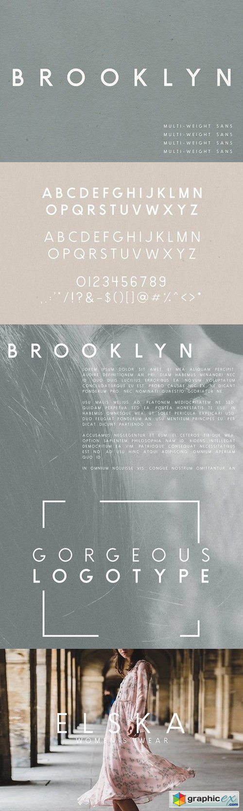 Brooklyn | Two Weight Font Family