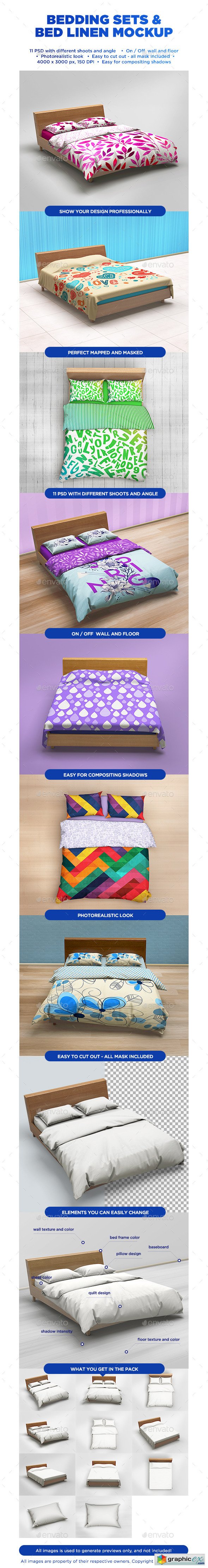 Bedding Sets & Bed Linen Mockup