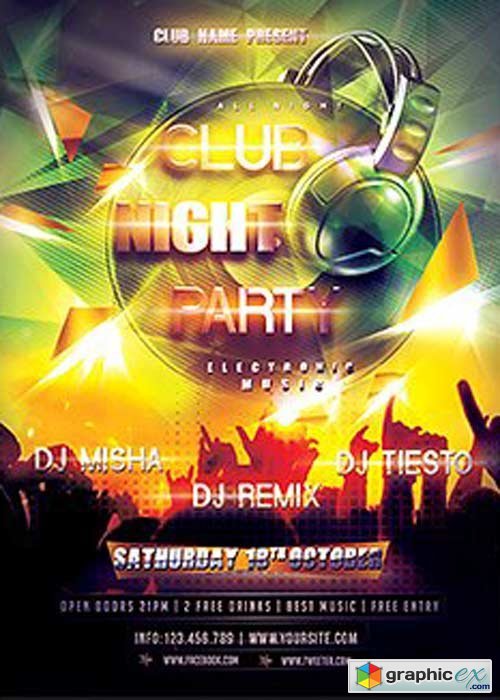 Nightclub Flyer Template V11 Flyer Template