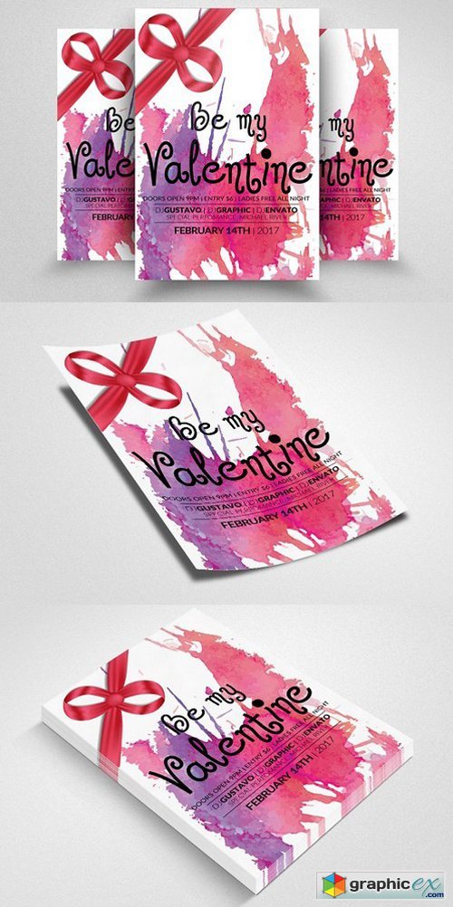 Valentines Party Flyer Templates 1168076