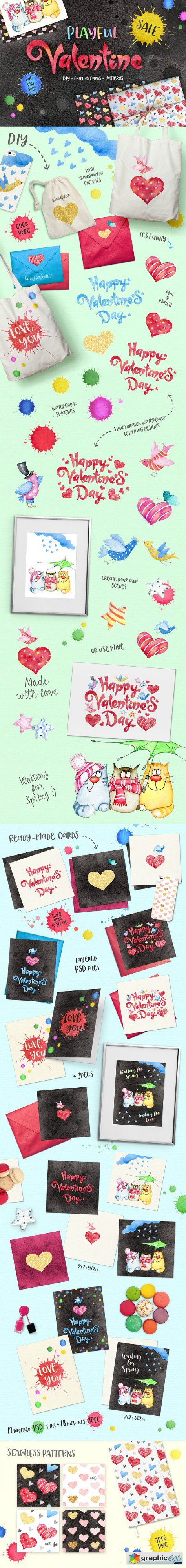 Valentine's Day Graphics Set