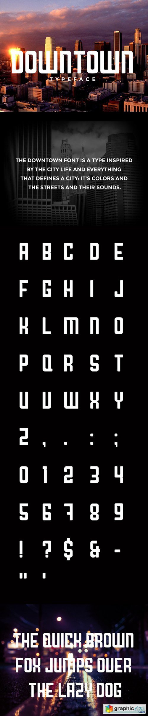 Downtown Typeface