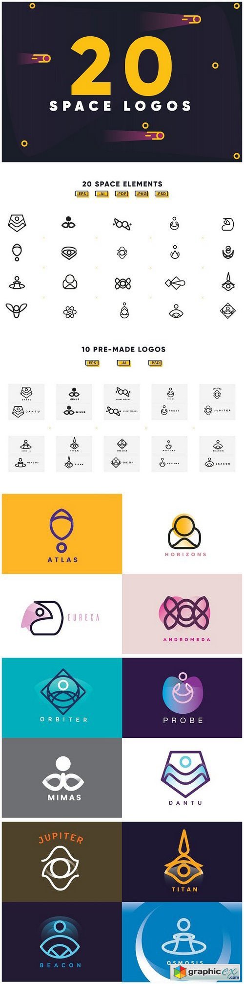 20 Space Logos