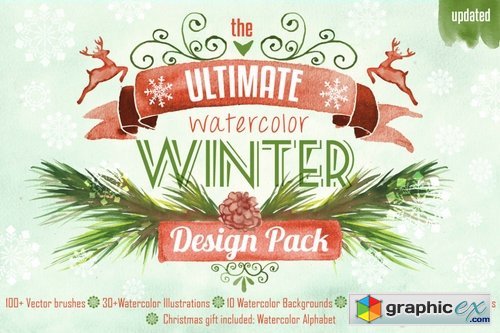 Winter Design Watercolor Pack