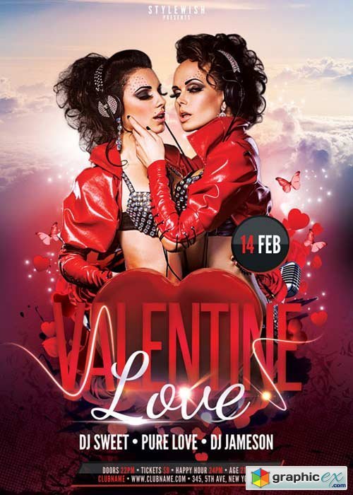 Valentine Love V11 Flyer Template