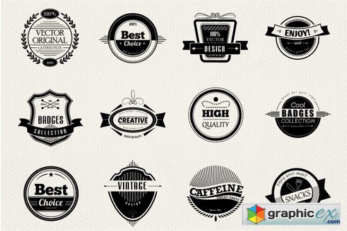 12 Retro and Vintage Badges
