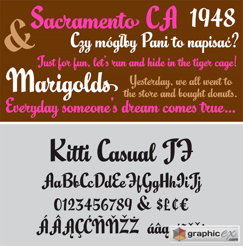 Kitti Casual JF Font
