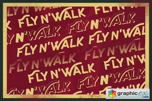Fly and Walk Typeface