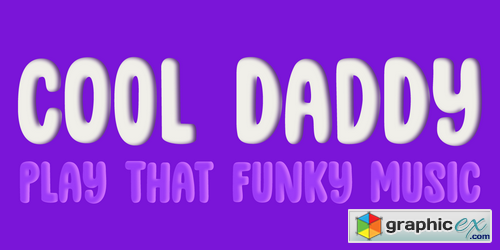 DK Cool Daddy Outline font