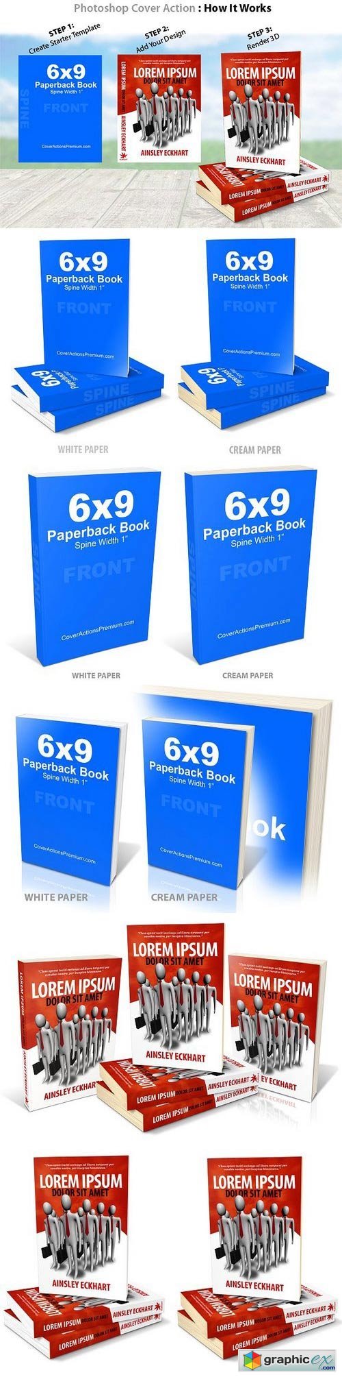 6x9 Paperback Book Mockup -PS Action