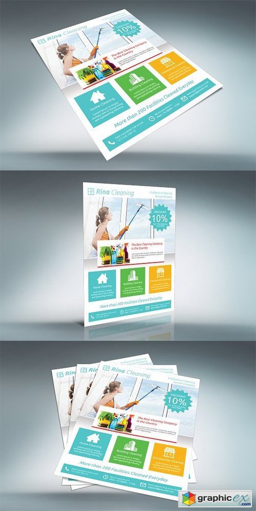 Cleaning Company Flyer - V002