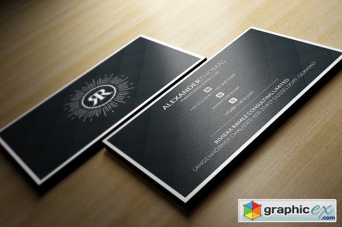 Elegant Black Business Card 1161878