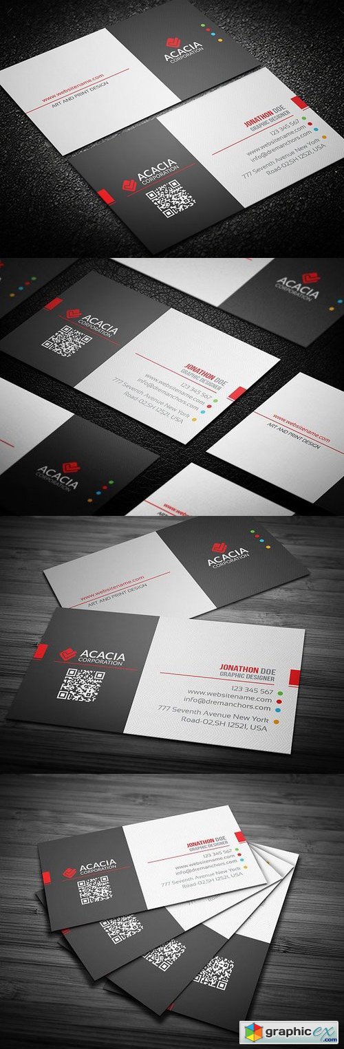 Round Business Card 952807
