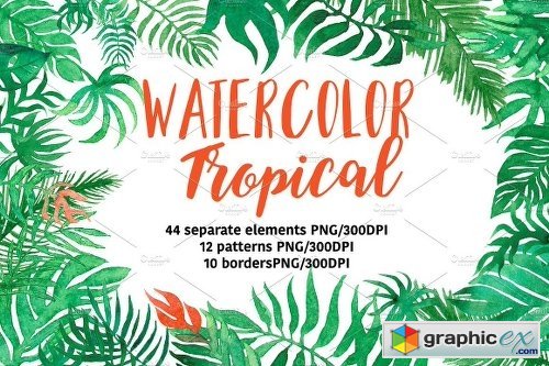Watercolor Tropical