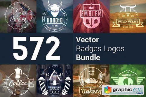 572 Badge Logos Bundle