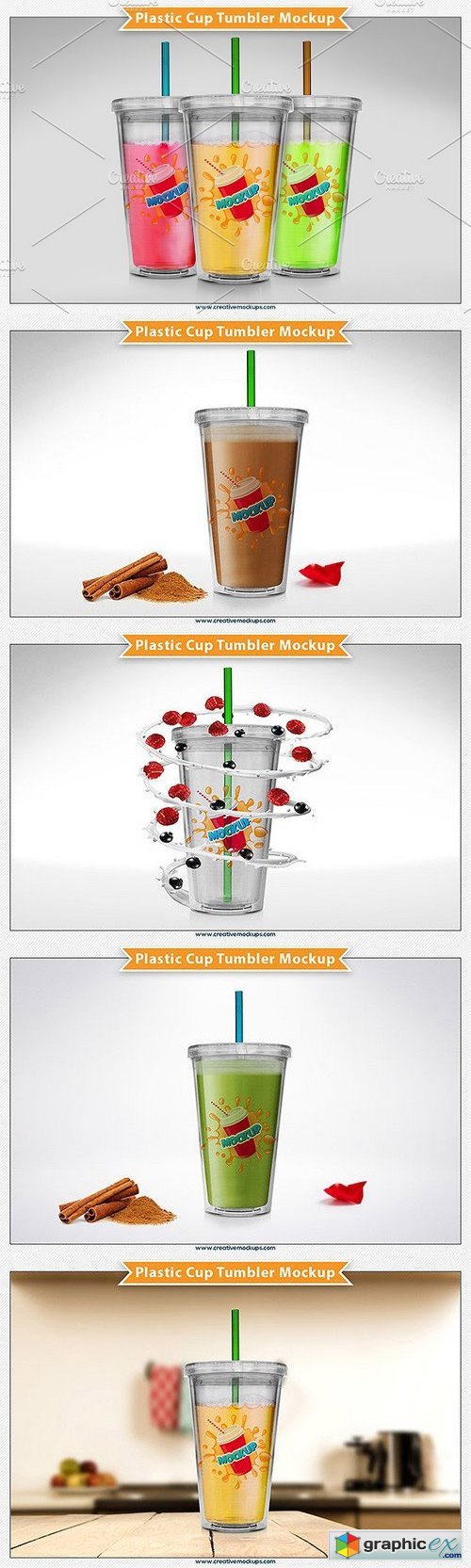 Plastic Cup Tumbler Mockup