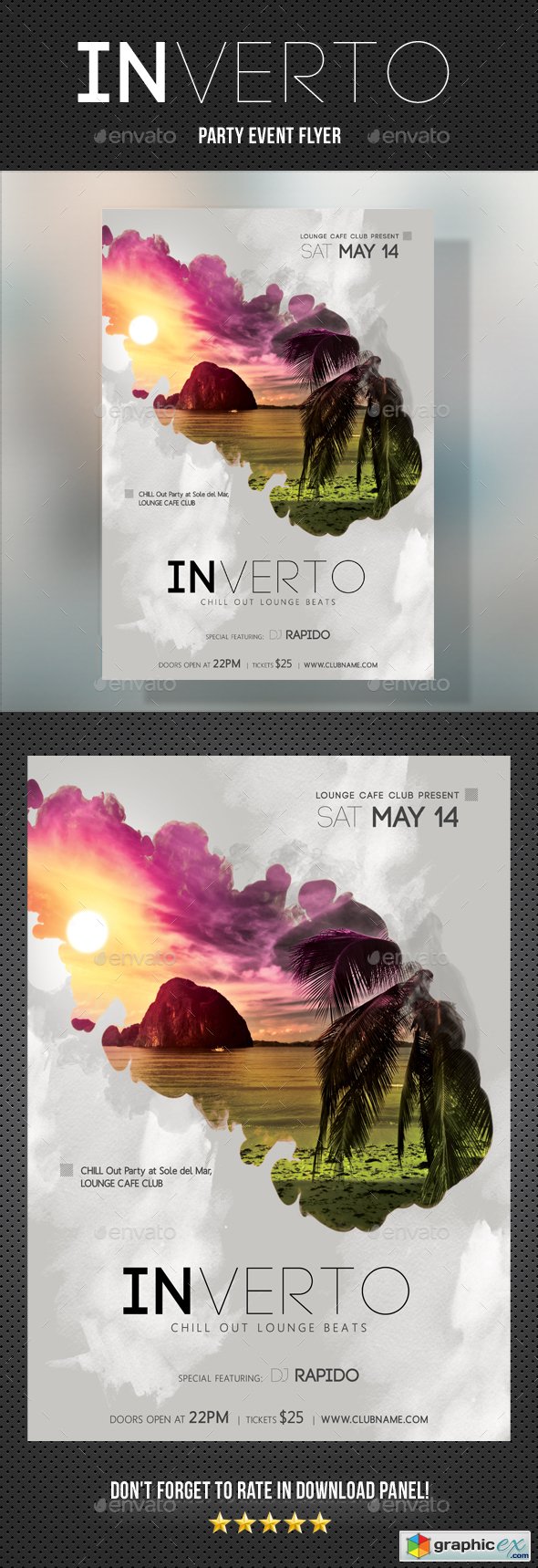 Inverto Music Party Flyer