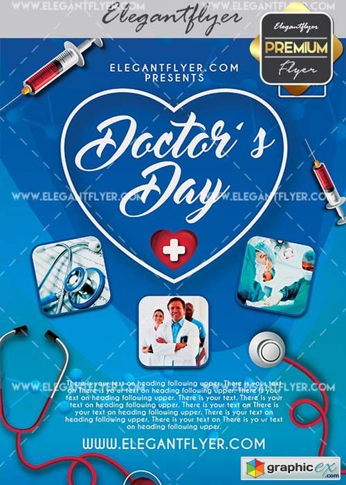 Doctors Day V7 Flyer PSD Template + Facebook Cover