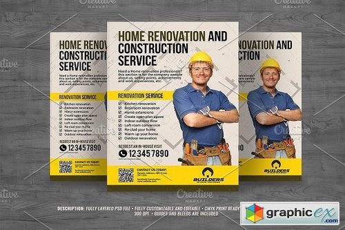 Construction and Building Flyer