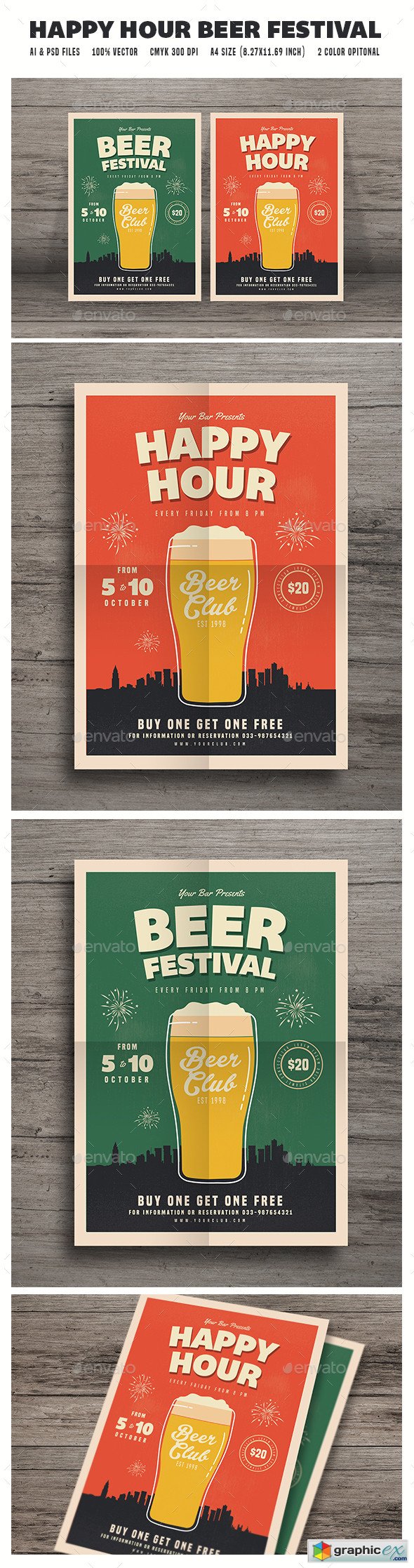 Happy Hour Beer Festival Flyer