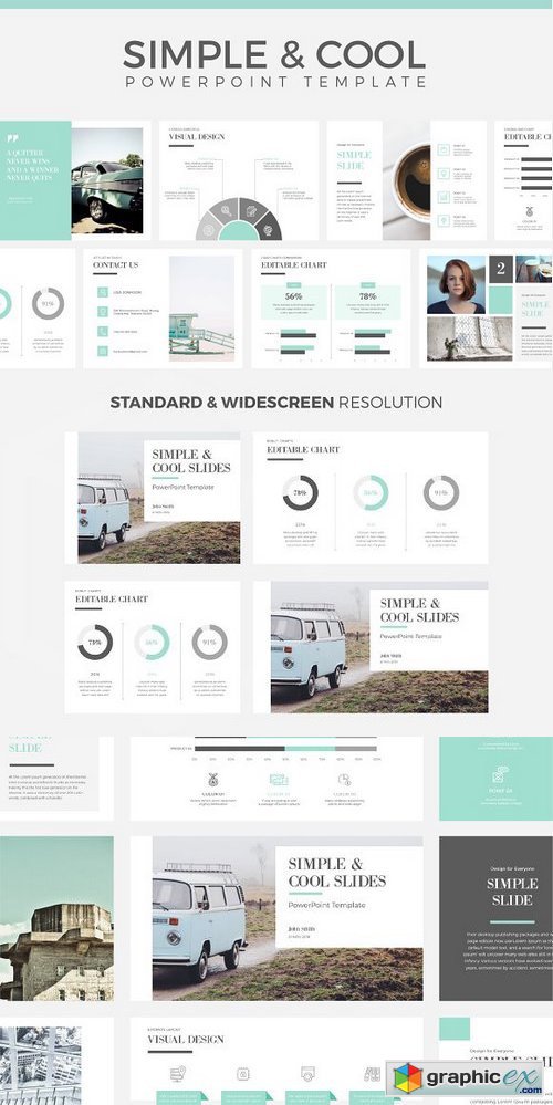 Simple & Cool PowerPoint Template