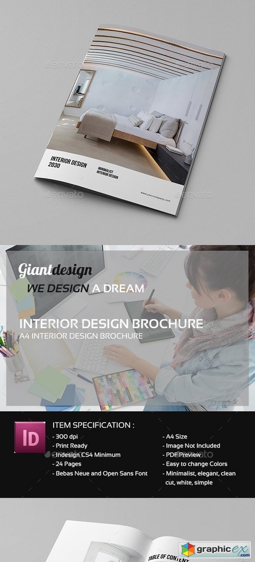 A4 - Interior Design Brochure Catalog