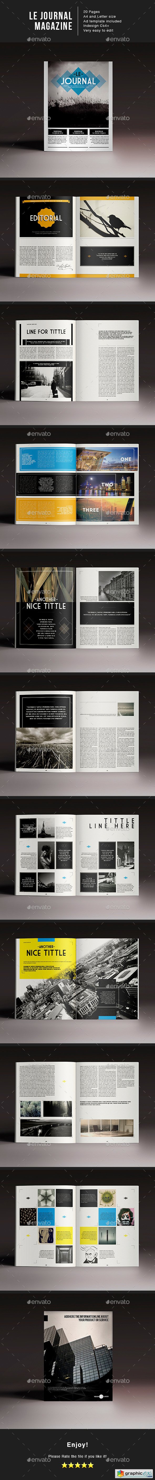 Le Journal Magazine Indesign Template