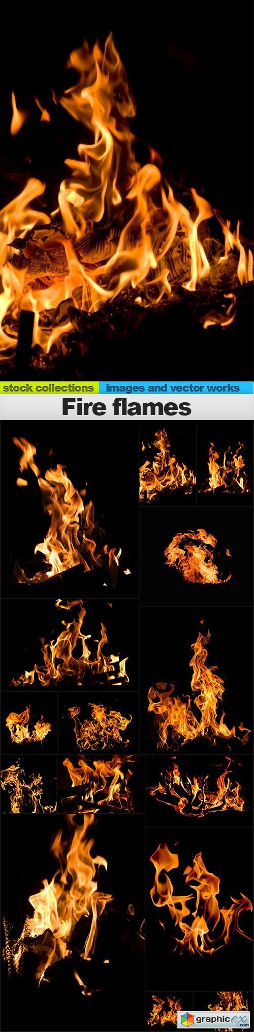 Fire flames, 15 x UHQ JPEG