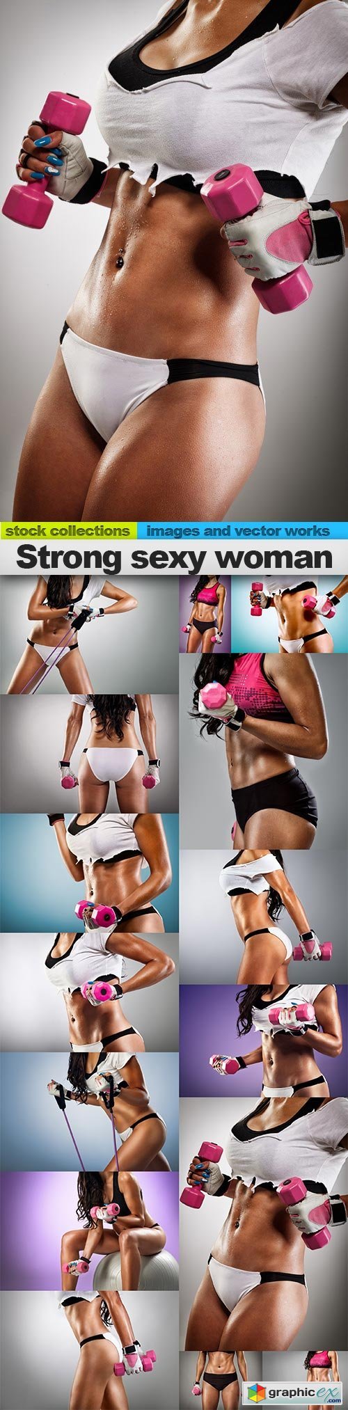 Strong sexy woman, 15 x UHQ JPEG