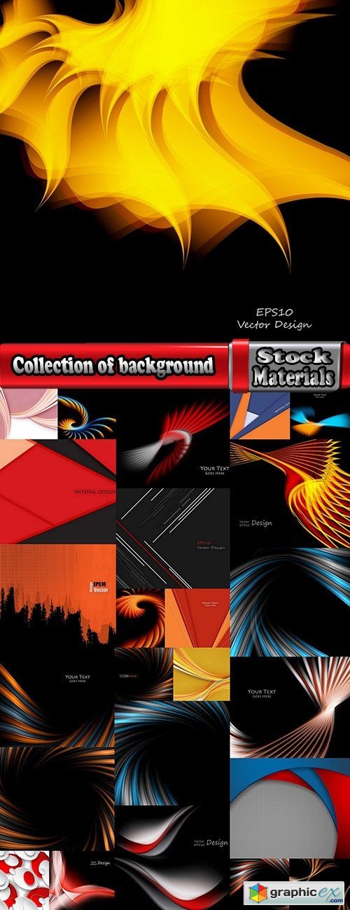 Collection of background is design website template sample wallpaper 3-25 EPS
