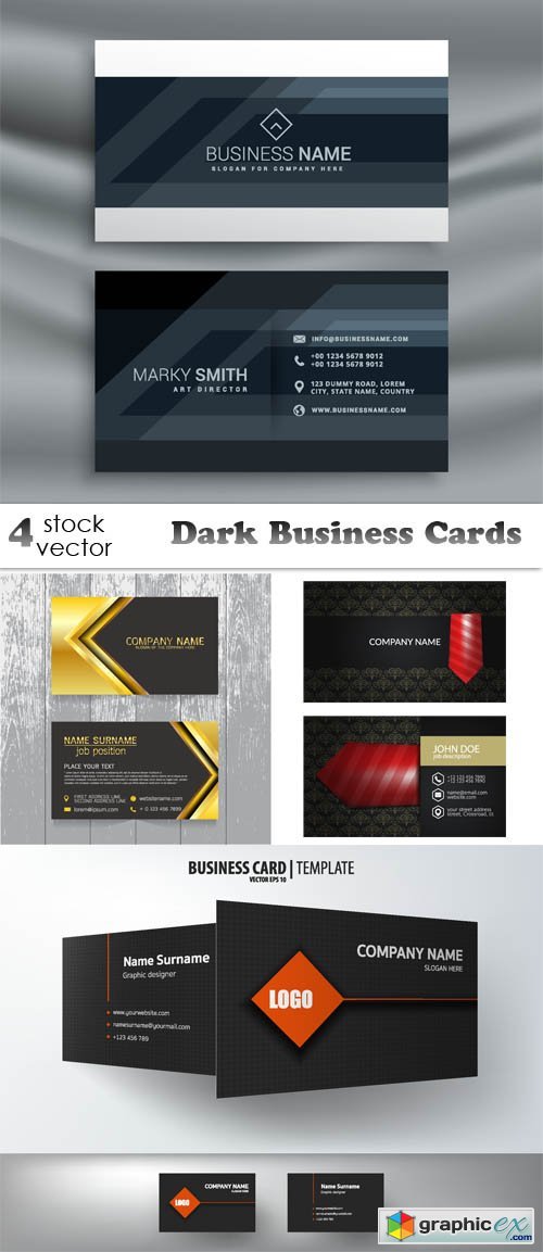 Dark Business Cards