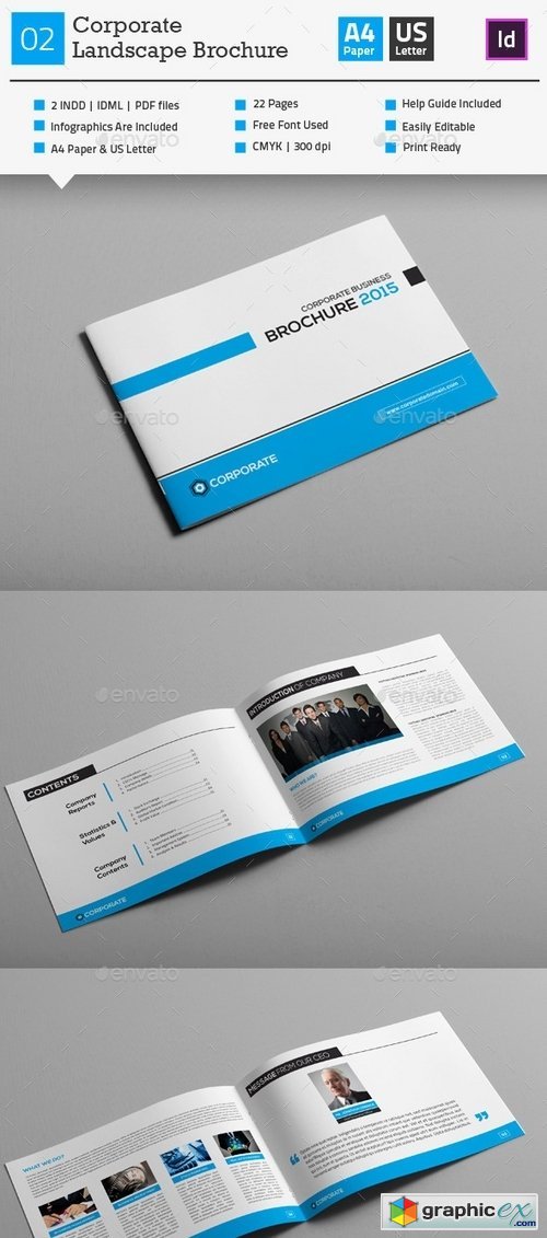 Corporate Business Brochure 02 (Landscape)