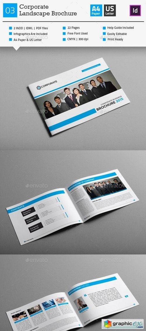 Corporate Business Brochure 03 (Landscape)