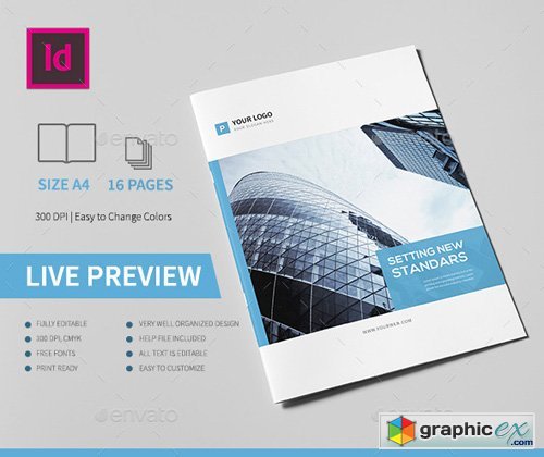 Corporate Business Brochure 16 Pages A4 13394301