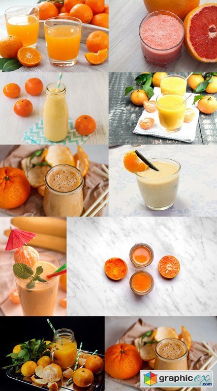 Tangerine Smoothie - 10 x JPEGs