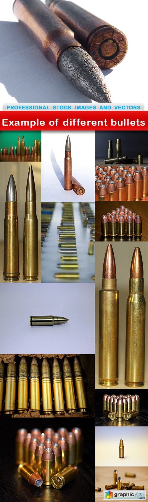 Example of different bullets - 15 UHQ JPEG