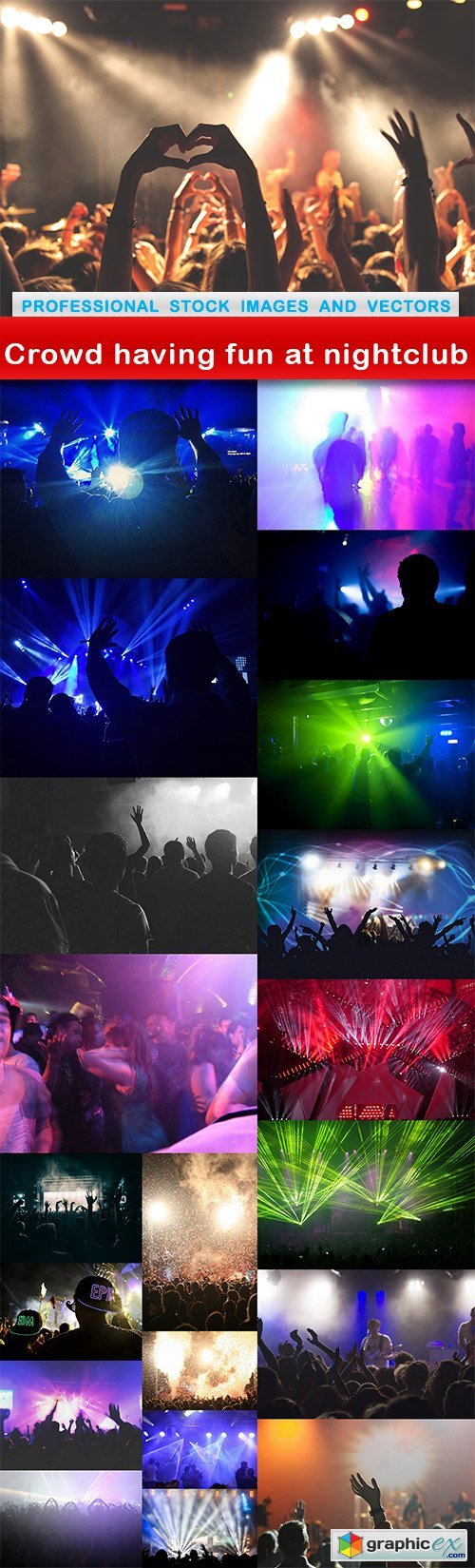 Crowd having fun at nightclub - 21 UHQ JPEG