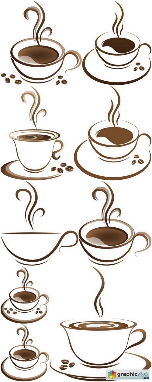 Coffee cup vector 10X EPS