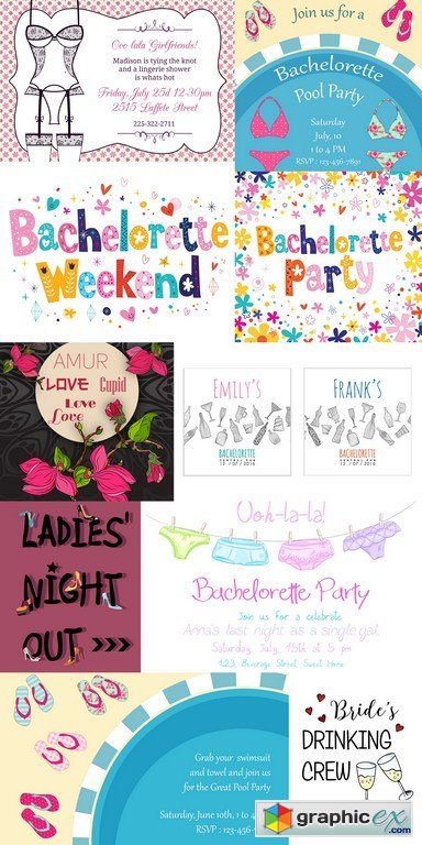 Bachelorette Party - 10 x JPEGs