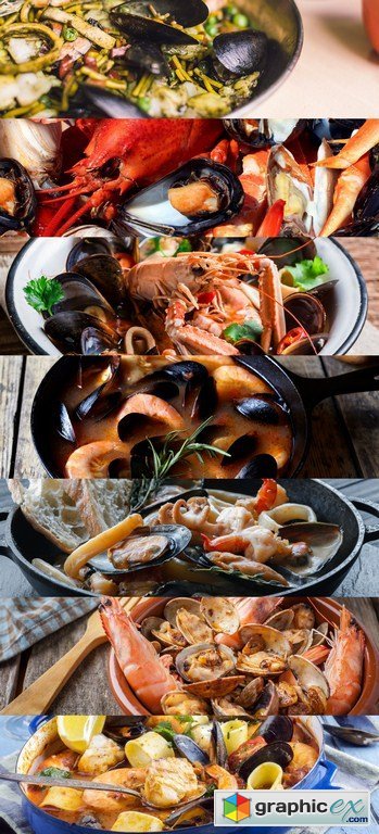 Seafood Stew - 7 x JPEGs