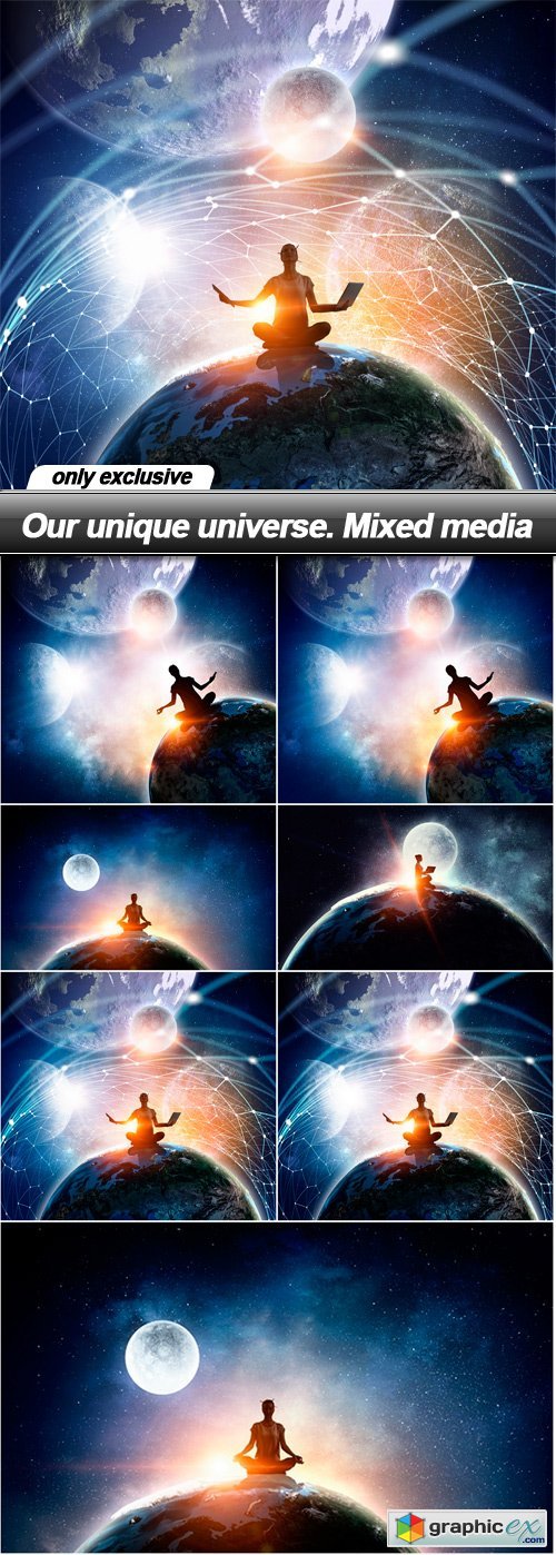 Our unique universe. Mixed media - 7 UHQ JPEG
