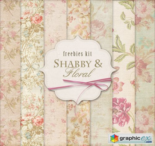 Floral Background Textures - Shabby & Floral